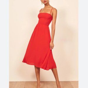 Reformation Rosehip Fit & Flare Dress (Size 6)
